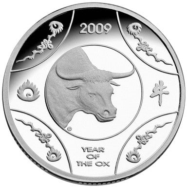 2009 $1 Year of The Ox Silver Proof Coin
