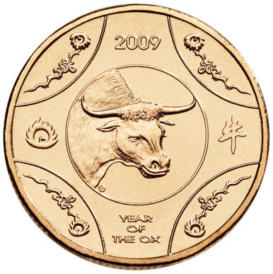 2009 $1 Year of The Ox Uncirculated Coin