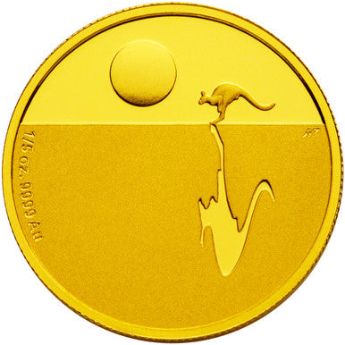 2007 $25 Kangaroo At Sunset 1/5oz Gold Proof Coin