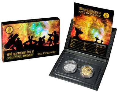 2009 International Year of Astronomy Proof 2 Coin Set
