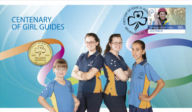2010 $1 Centenary of Girl Guides PNC