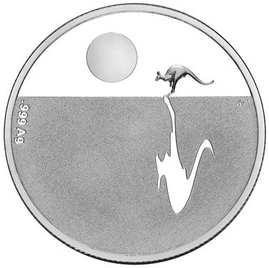 2010 $1 Kangaroo At Sunset Silver Proof Coin