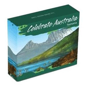 2010 $1 Celebrate Australia Tasmania 1oz Silver Coloured Proof Coin