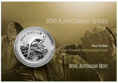 2010 $1 Kangaroo Yellow Footed Rock Wallaby 1oz Silver Uncirculated Coin