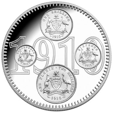 2010 $1 100 Years of Australian Coinage 1oz Silver Proof Coin