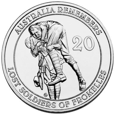 2010 20c Australia Remembers Lost Soldiers of Fromelles Uncirculated Coin