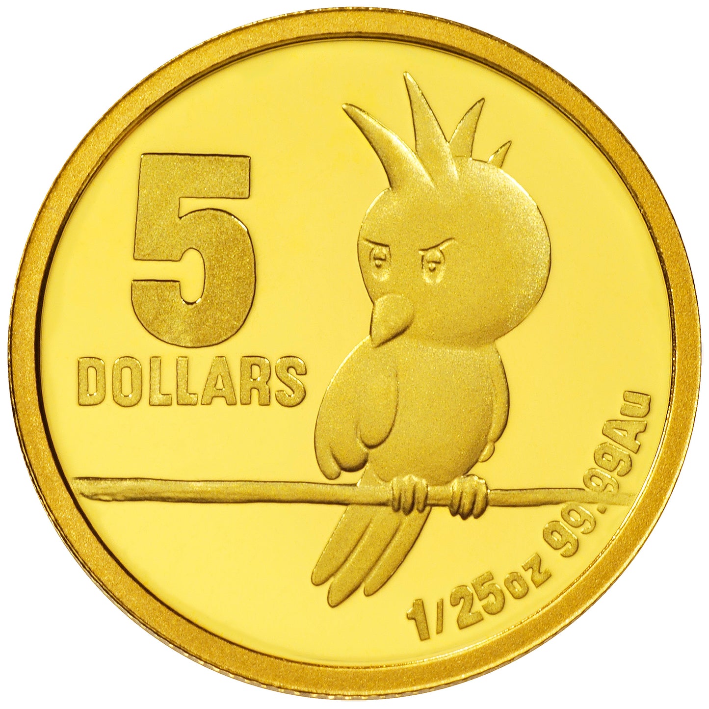 2010 $5 Little Dinkums Kato Cockatoo 1/25oz Gold Proof Coin