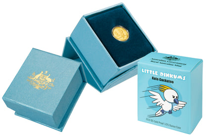 2010 $5 Little Dinkums Kato Cockatoo 1/25oz Gold Proof Coin