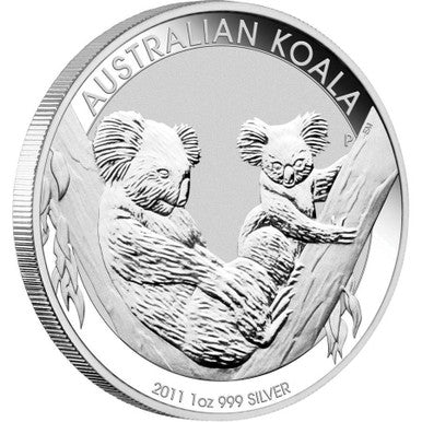 2011 $1 WMF Australian Kookaburra & Koala 1oz Silver Uncirculated 2 Coin Set
