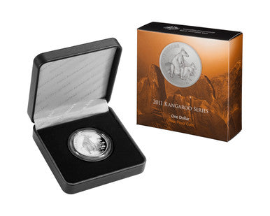 2011 $1 Kangaroo Allied Rock Wallaby 1oz Silver Proof Coin