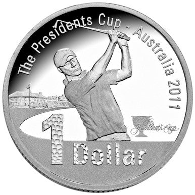 2011 $1 The Presidents Cup Silver Proof Coin