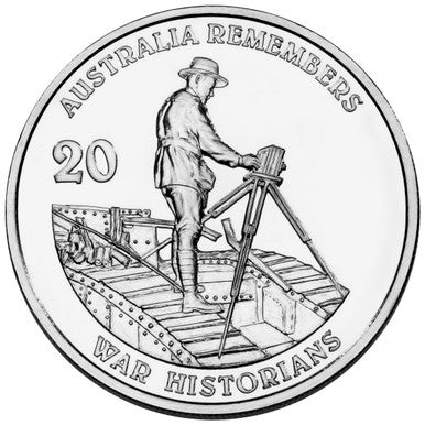 2011 20c Australia Remembers War Historians Uncirculated Coin