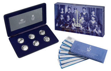 2011 Masterpieces In Silver Centenary of The Royal Australian Navy 6 Coin Proof Set