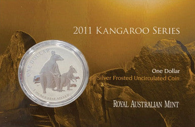 2011 $1 Kangaroo Allied Rock Wallaby 1oz Silver Uncirculated Coin