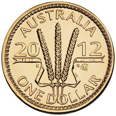 2012 $1 Wheat Sheaf Dollar 'M' Counterstamp Uncirculated Coin