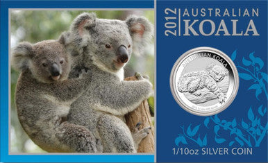 2012 10c Australian Koala 1/10oz Silver Coin