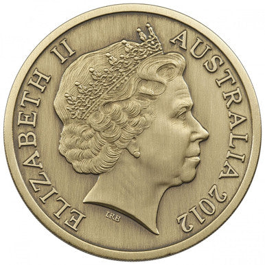 2012 $5 ANDA Brisbane Capital Town Halls Antique Uncirculated Coin