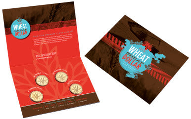 2012 $1 Wheat Sheaf Uncirculated 4 Coin Set