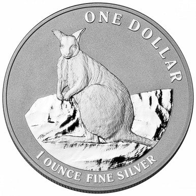 2012 $1 Kangaroo Mareeba Rock Wallaby 1oz Silver Uncirculated Coin