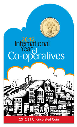 2012 $1 International Year of The Cooperatives Uncirculated Coin