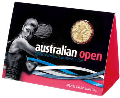 2012 $1 Australian Open Women's Trophy Uncirculated Coin