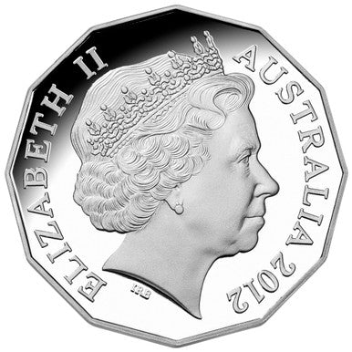 2012 50c Royal Collection Diamond Jubilee of The Accession of Her Majesty Queen Elizabeth II Silver Proof Coin