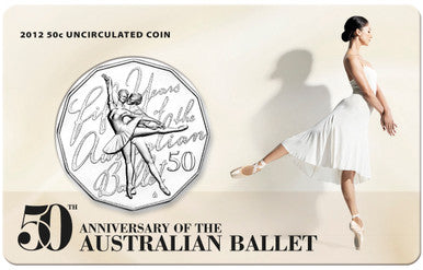 2012 50c 50th Anniversary of The Australian Ballet Uncirculated Coin