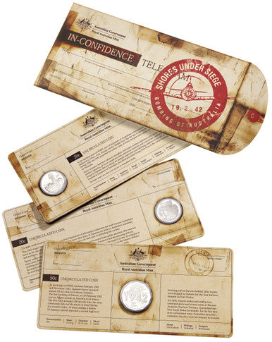 2012 Shores Under Siege Bombing of Australia Uncirculated 3 Coin Set