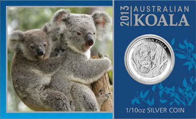 2013 10c Australian Koala 1/10oz Silver Coin