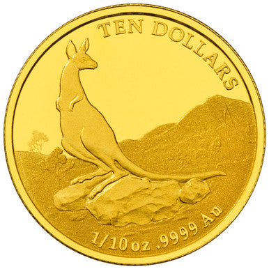 2013 $10 Kangaroo Explorer's First Sightings 1/10oz Gold Proof Coin