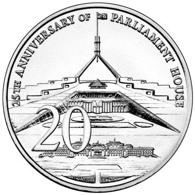 2013 20c 25th Anniversary of Australian Parliament House Uncirculated Coin