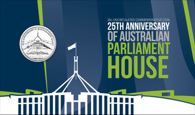 2013 20c 25th Anniversary of Australian Parliament House Uncirculated Coin