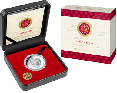 2013 50c 60th Anniversary of The Coronation of Her Majesty Queen Elizabeth II Silver Proof Coin