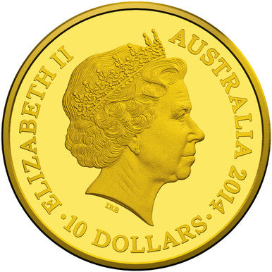 2014 $10 100th Anniversary AIF Sail From Albany 1/10oz Gold Proof Coin