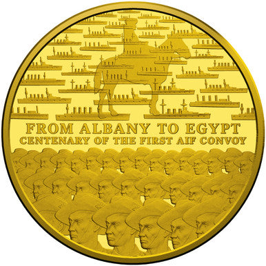 2014 $10 100th Anniversary AIF Sail From Albany 1/10oz Gold Proof Coin