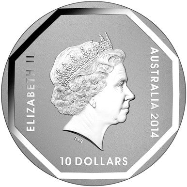 2014 $10 Australian Road Signs Koala 5oz Silver Frosted Uncirculated Coin