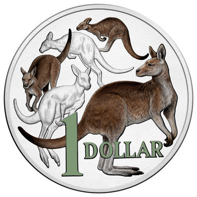 2014 $1 30 Anniversary of The $1 Coloured Uncirculated Coin