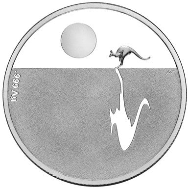 2014 $1 Kangaroo At Sunset Silver Proof Coin