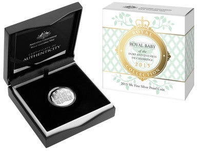 2015 50c Royal Collection Royal Baby of The Duke and Duchess of Cambridge Silver Proof Coin