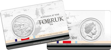 2015 50c Australia At War Tobruk Uncirculated Coin