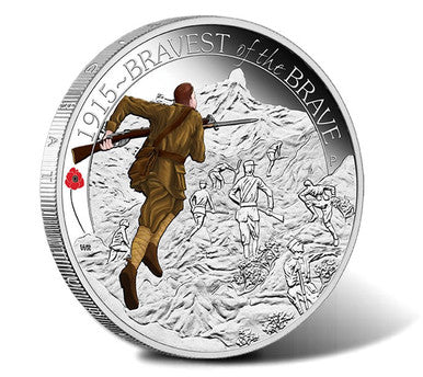 2015 50c The ANZAC Spirit 100th Anniversary 1/2oz Silver Coloured Proof 3 Coin Set