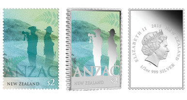 2015 ANZAC 1/2oz Silver Proof Coin and Stamp Set