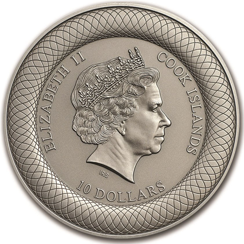 Cook Islands 2015 $10 Australia's Historic Landmarks Flinders Street Station 2oz Silver Antiqued Coin