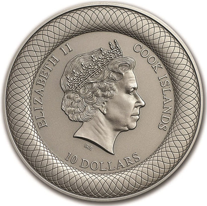 Cook Islands 2015 $10 Australia's Historic Landmarks Flinders Street Station 2oz Silver Antiqued Coin
