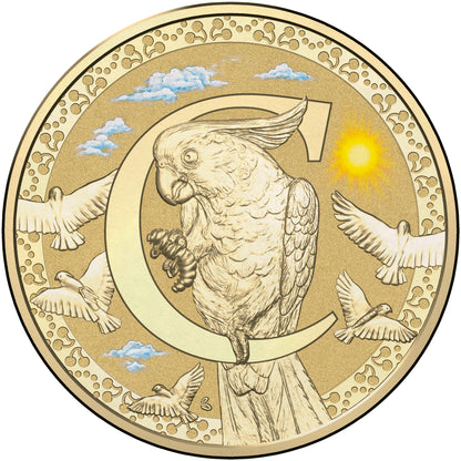 2015 $1 Alphabet Cockatoo Coloured Uncirculated Coin
