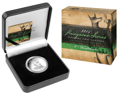 2015 $1 Kangaroo Series Explorer's First Sightings 1oz Silver Proof Coin