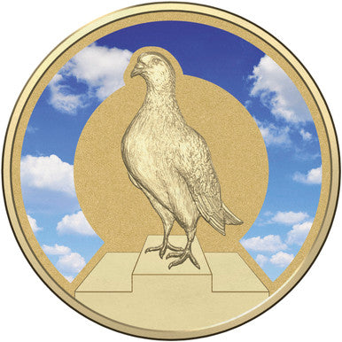 2015 $1 Unlikely Heroes DD.43.Q.879 Blue Chequer Cock Coloured Uncirculated Coin
