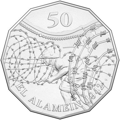 2015 50c Australia At War El Alamein Uncirculated Coin