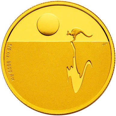 2016 $25 Kangaroo At Sunset 1/5oz Gold Proof Coin