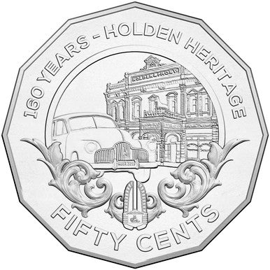 2016 50c Holden Heritage Coloured Uncirculated 12 Coin Collection with Tin